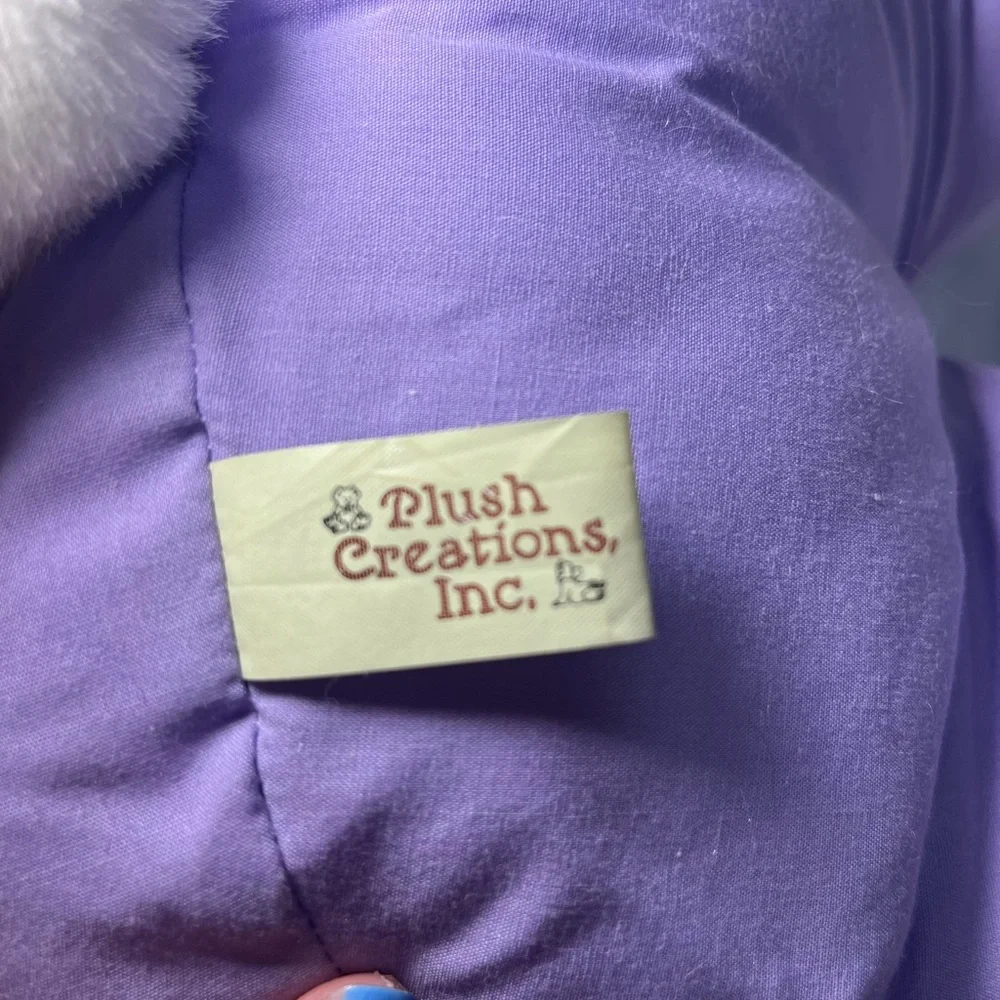 Vintage 1990 Plush Creations Bunny Rabbit 22” Easter‎ Plush Floral Apron